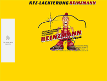 Tablet Screenshot of kfz-lackierung-heinzmann.de
